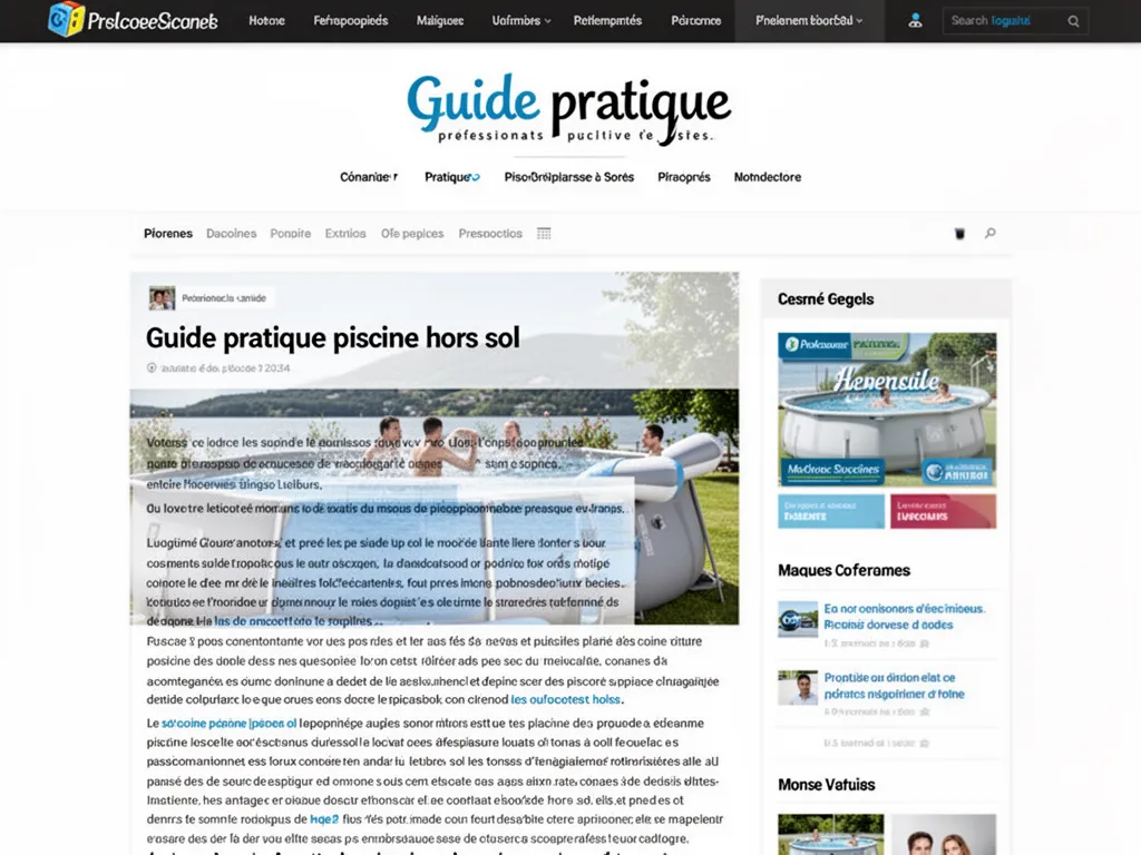 Petite piscine hors sol ronde installée dans un jardin sur une surface plane, échelle et couverture visibles