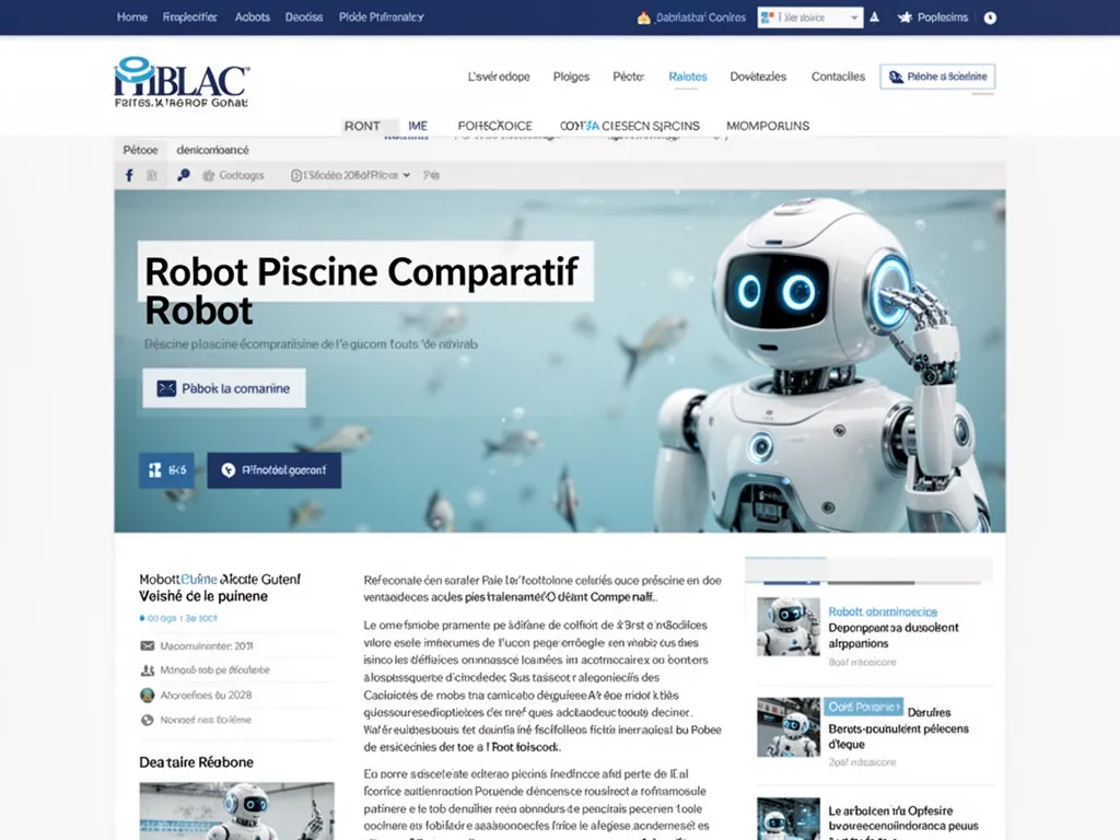 Robot de piscine en fonctionnement au fond d’un bassin avec parois claires et eau limpide